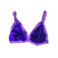 Purple Velvet Triangle Bralette