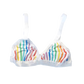 Rainbow Stripe Triangle Bralette