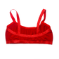 Red Solid Bandeau Bralette