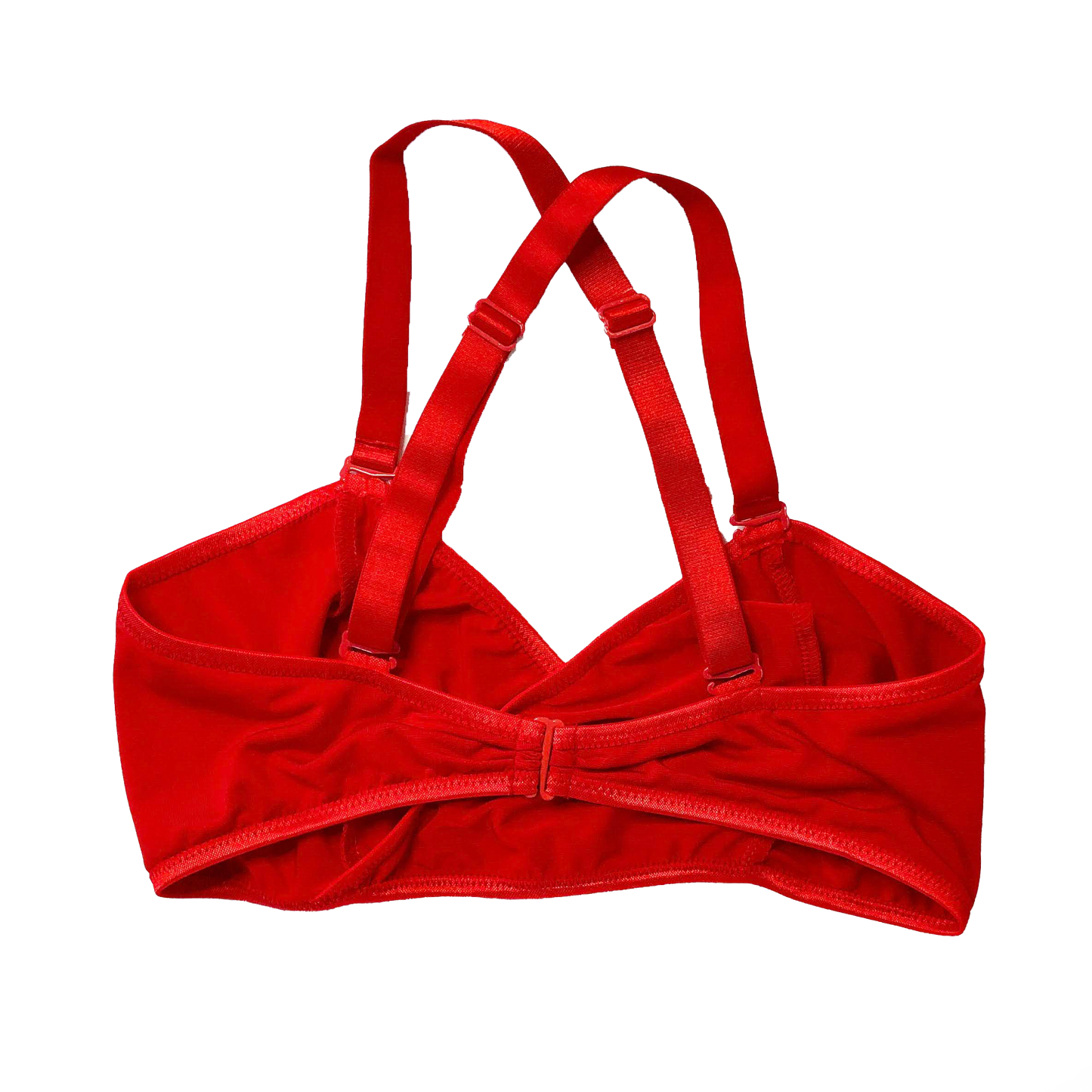 Red Solid Wrap Bralette