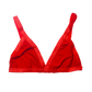 Red Solid Triangle Bralette