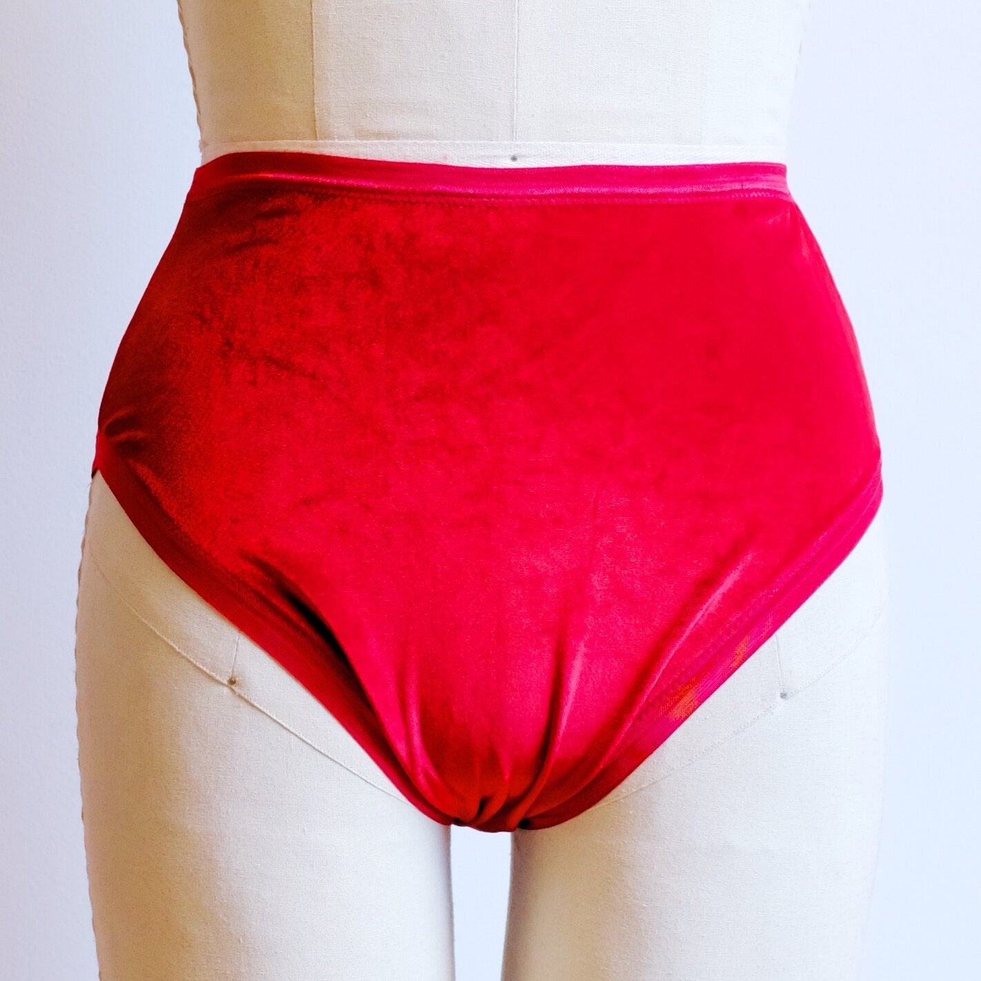 Red Velvet High Rise Undies