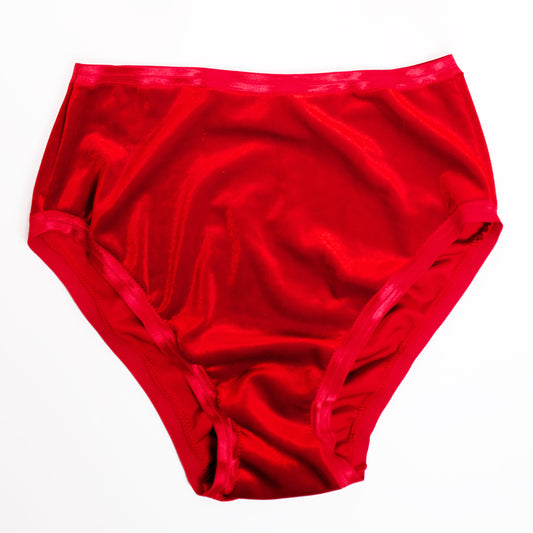 Red Velvet High Rise Undies