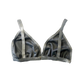 Silver Velvet Triangle Bralette