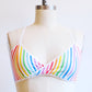 Rainbow Stripe Wrap Bralette