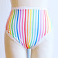 Rainbow Stripe High Rise Undies