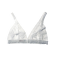 White Swiss Dot Triangle Bralette