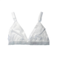 White Swiss Dot Triangle Bralette