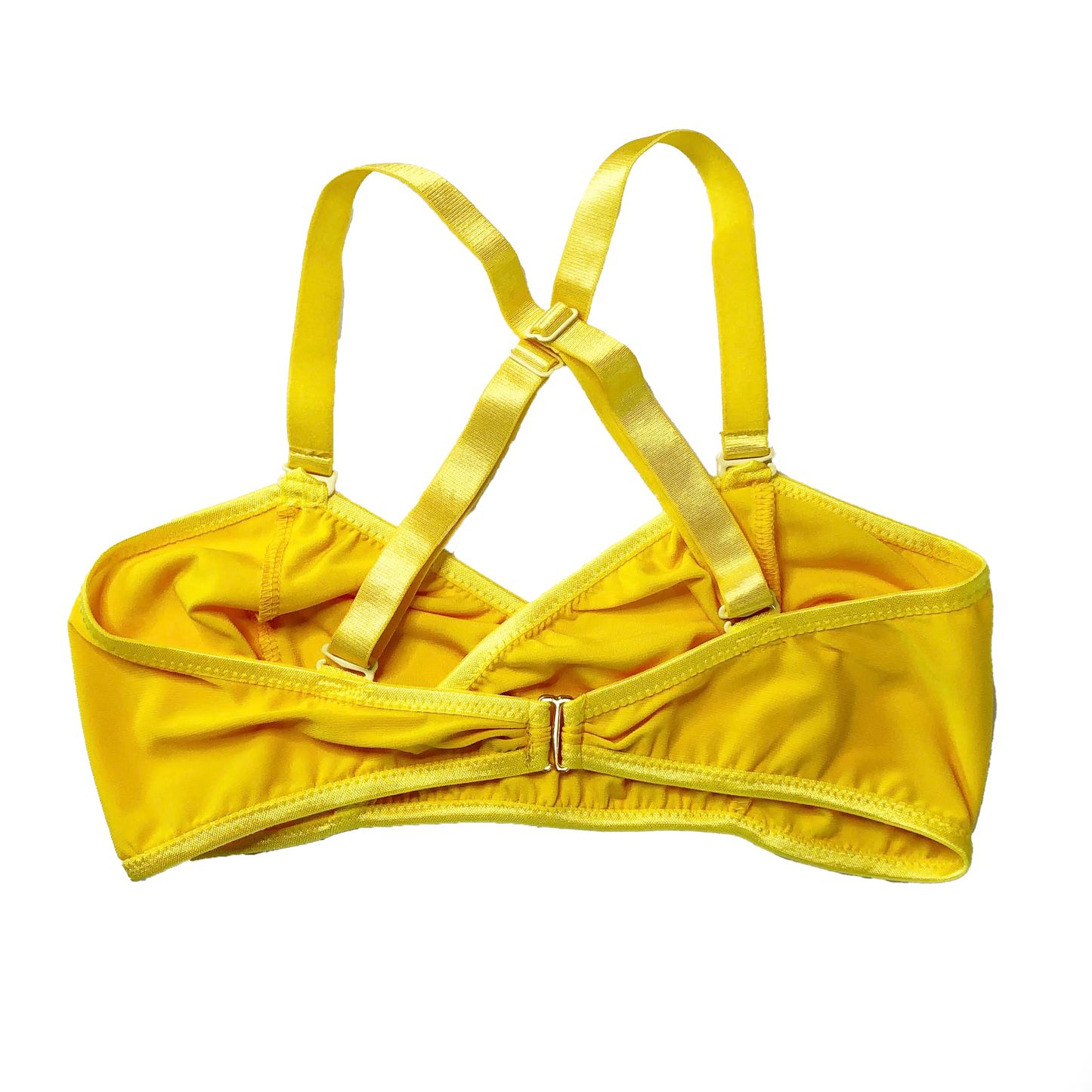 Yellow Solid Lingerie Set