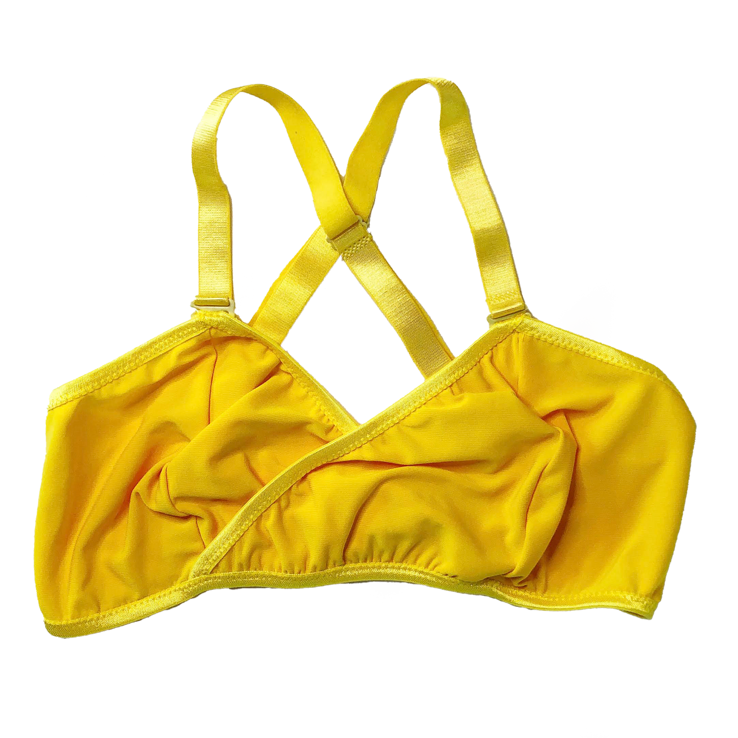 Yellow Solid Lingerie Set