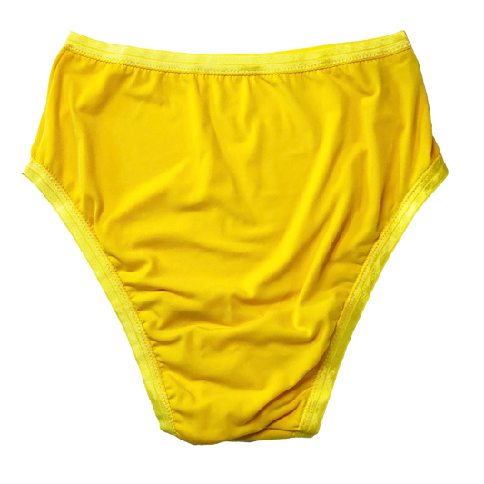 Yellow Solid High Rise Undies